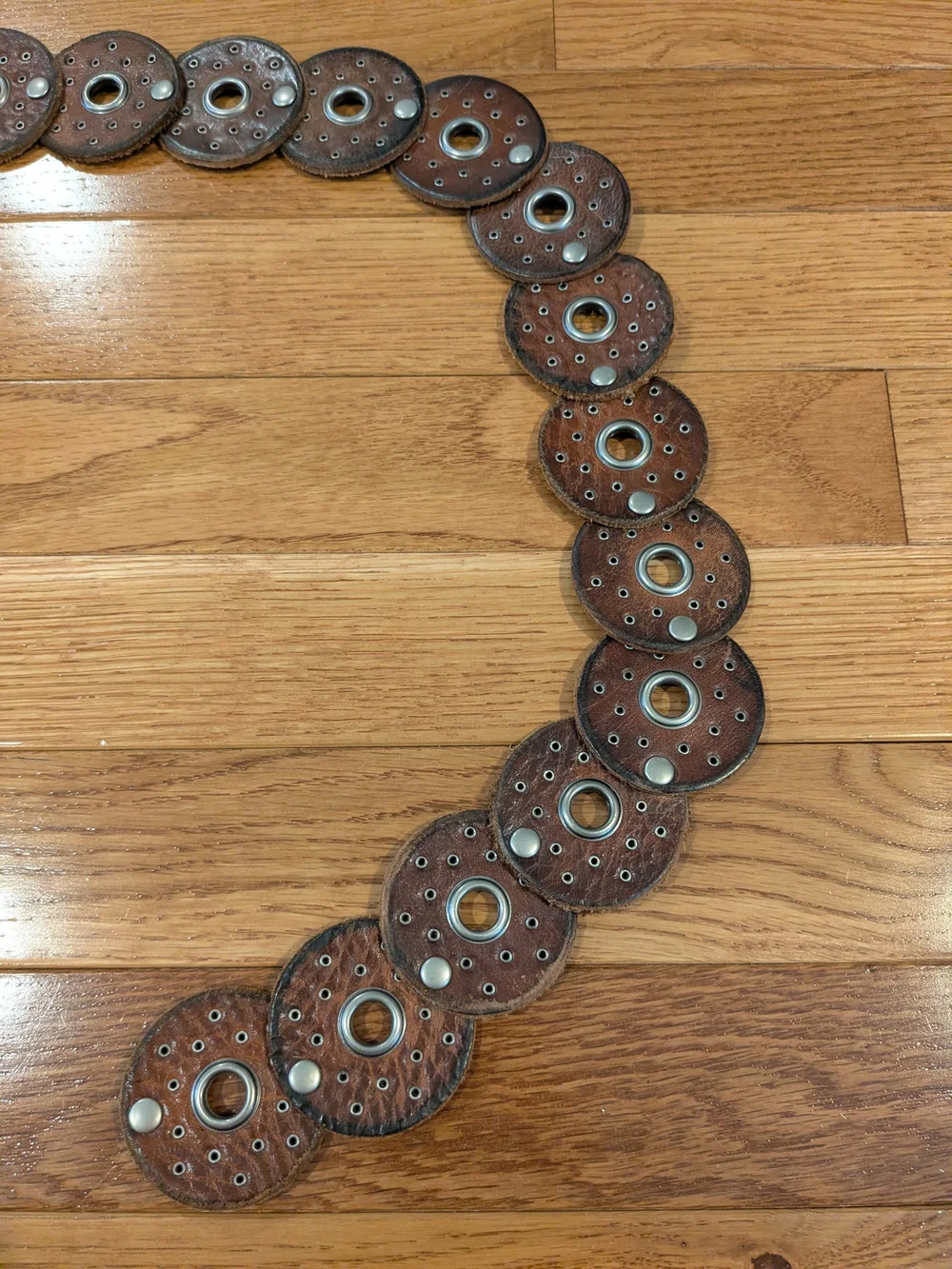 Leather Boho Concho Belt